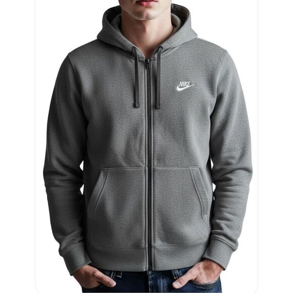 Nike hooded Sweatshirt Size L - Picture 1 of 9